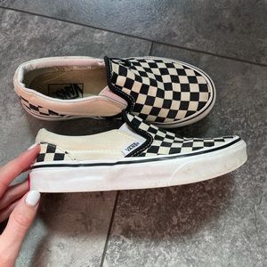 Vans Checkered Slip Ons Boys or Girls Size 1